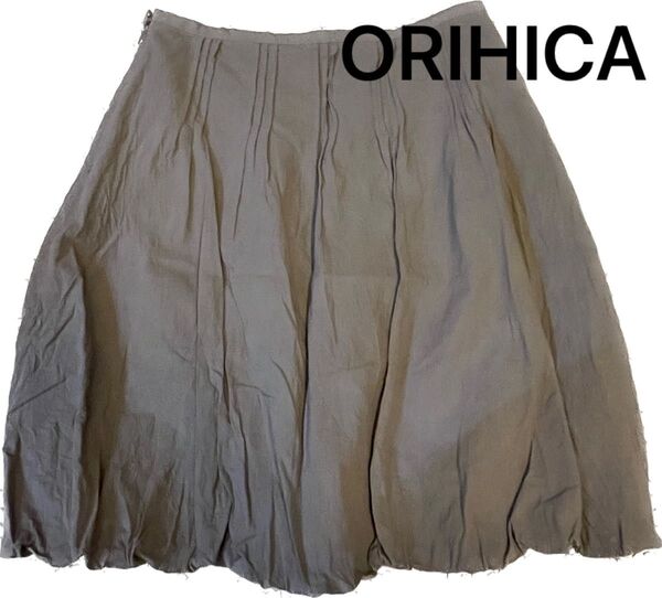 ORIHICA オリヒカ バルーンスカート カーキ色