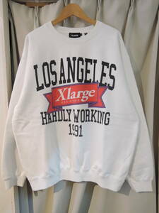 X-LARGE XLARGE XLarge XL RECORDS CREWNECK white L size newest popular commodity repeated price cut!