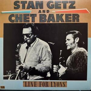 日本SWEDISK盤LP！Stan Getz And Chet Baker / Line For Lyons 1984年 SJ27-5005 チェット・ベイカーのヴォーカルあり！スタン・ゲッツ