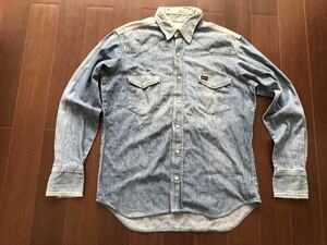 ＜ラングラー/WRANGLER＞1970年代 ヴィンテージ デニムウエスタンシャツ アメリカ製