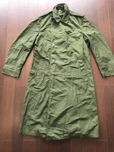< America армия > Vintage нейлон пальто # оливковый зеленый 