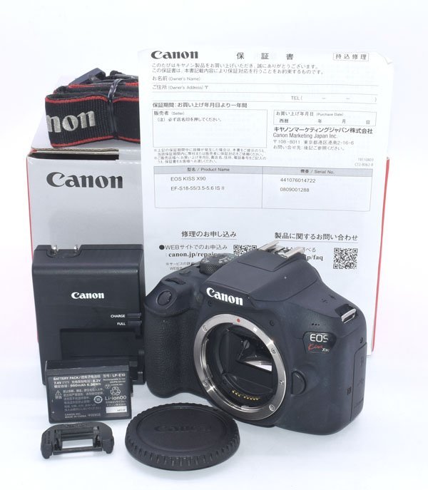 Canon Kiss X90☆WiFi搭載☆珍しい欧州版ロゴ☆3440 obn.ba