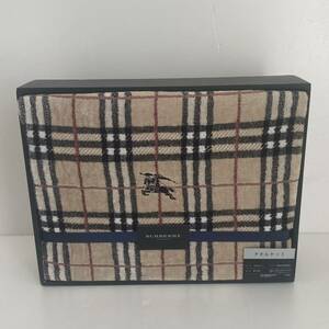 【送料無料】BURBERRY/バーバリー/正規品/新品未使用/タオルケット/ノバチェック/ホースマーク刺繍/西川産業株式会社(176y)