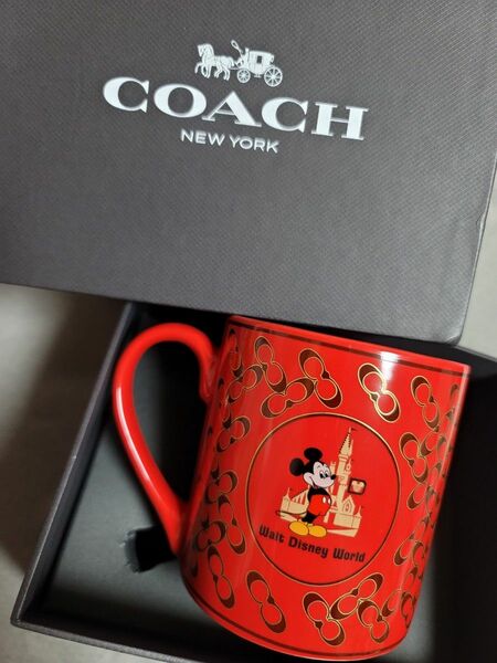 ウォルトディズニーワールド 50周年 COACH コラボ マグカップ 新品