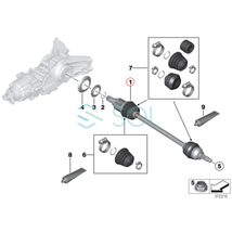 BMW MINI R60 R61 リア ドライブシャフト アウトプットシャフト 右側 クーパー クーパーD クーパーS クーパーSD JCW 33209813708_画像6