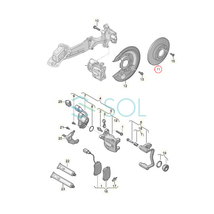 VW ティグアン(5N_) トゥーラン(1T1 1T2) シャラン(7N1 7N2) リア ブレーキローター 左右セット 1K0615601M 1K0615601AD 5Q0615601G_画像2