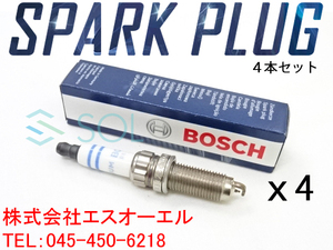 BMW F20 F21 F30 F31 イリジウム スパークプラグ 4本セット(1台分) BOSCH 116i 120i 320i ZR5SI332 12122293697 12122163332