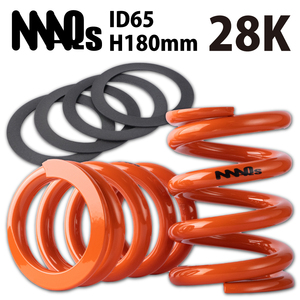 MAQs ID65 H180mm 28K 2本 テフロン スラストシート 4枚 送料無料 直巻 直巻き スプリング バネ 車高調