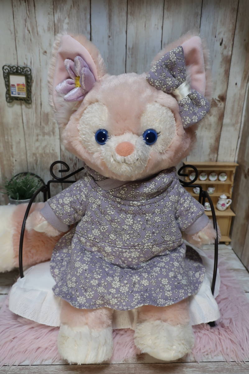Light purple flower with ribbon Lina Belle size S costume Stuffed animal clothes Handmade hoodie-style dress, character, Disney, ShellieMay