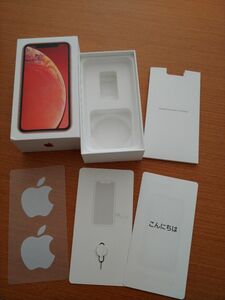iPhone XR Coral 128 GB 空き箱 化粧箱