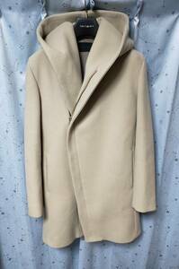 junhashimoto WRAP COAT メルトン ウール ラップコート ベージュ 定価108,000円