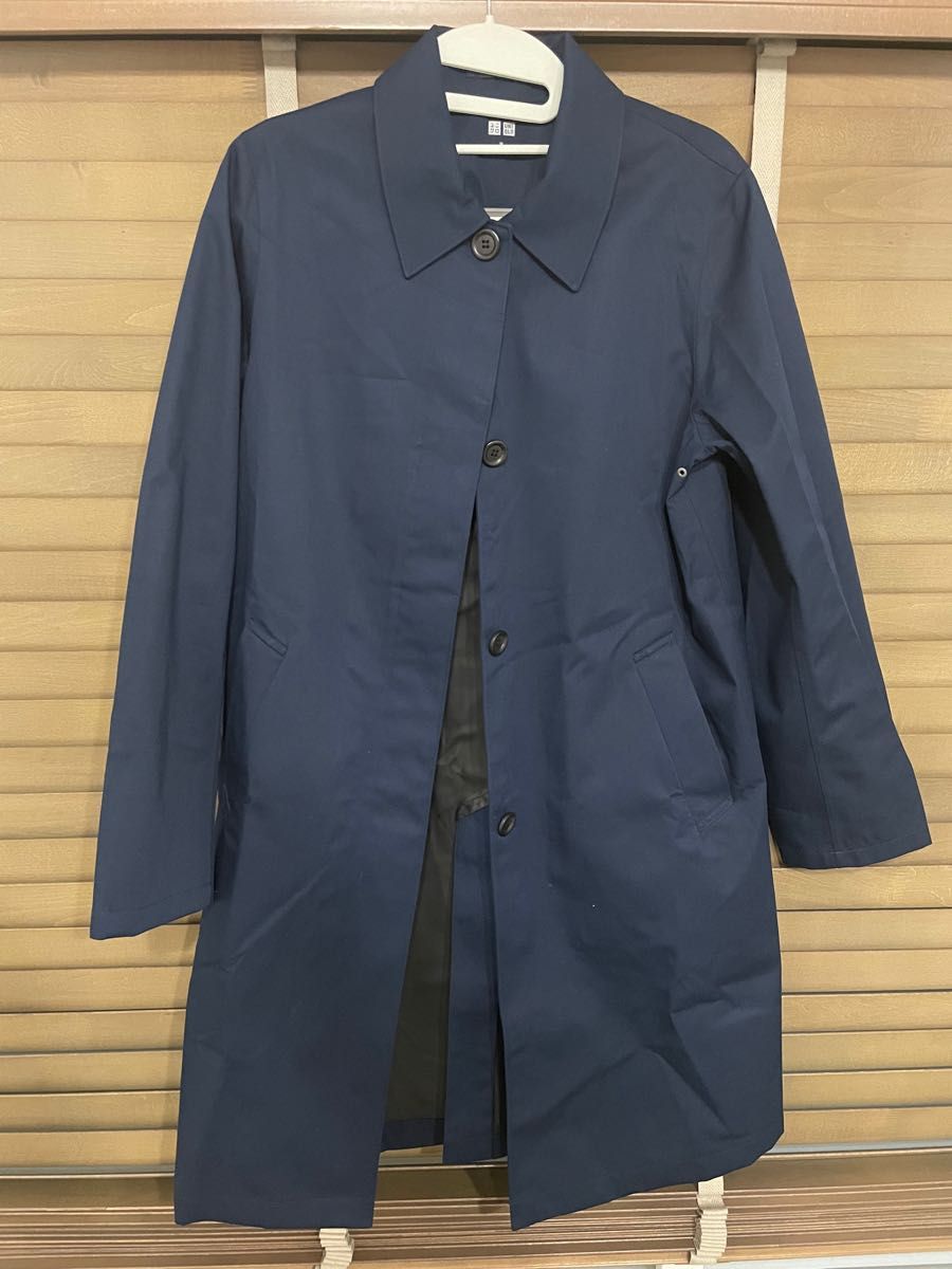 激レア】MM6 レーヨン ロングコート ステンカラー 黒 無地
