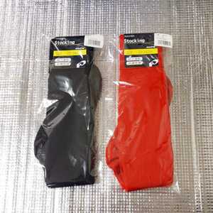  new goods stockings (2 pair ) black red 22-24cm