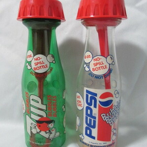 《激レア・50’ｓコレクション》７UP PEPSI セブンアップ ペプシ シャボン玉 ボトル インテリア 置物 小物 ビンテージの画像1