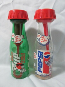 { ultra rare *50*s collection }7UP PEPSI seven up Pepsi car bon sphere bottle interior ornament small articles Vintage 