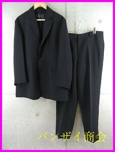 009c10* superior article. * made in Japan *DONNAKARAN Donna Karan 3 button single suit top and bottom M/ jacket / blaser / pants / black / black / ceremonial occasions 