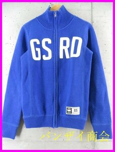 1290c160◆良品です◆G-STAR RAW ジースターロウ フルジッパー ニットジャケット M/セーター/カーディガン/ゴルフ/メンズ/男性/紳士