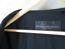 009c10◆良品です◆日本製◆DONNAKARAN ダナキャラン 3ボタン シングルスーツ 上下 M/ジャケット/ブレザー/パンツ/ブラック/黒/冠婚葬祭_画像10