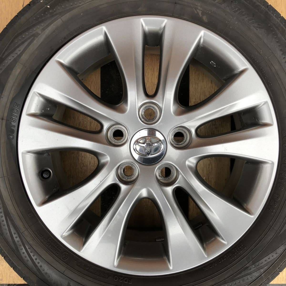 トヨタ 純正 ZRR70 ヴォクシー 煌 アルミ ホイール タイヤ付 16インチ-