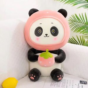 35cm パンダフルーツ ぬいぐるみ リアル 抱き枕 クッション ふわふわ