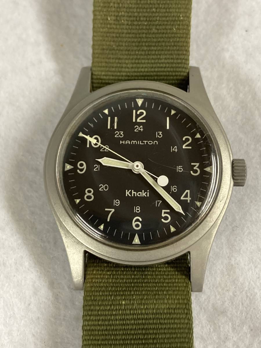 Hamilton ハミルトンカーキ手巻　9415A 【美品】 腕時計(アナログ) 新製品は安い