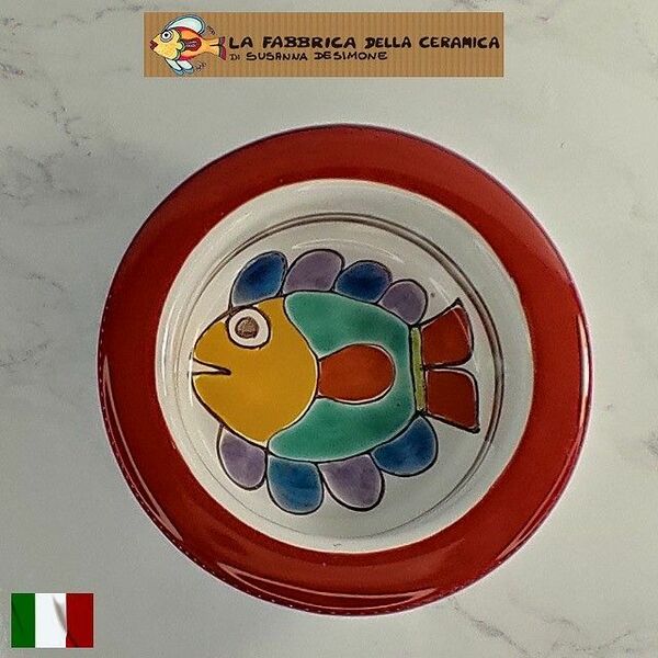 玄関 収納 小物入れ 鍵置き 鍵入れ 置き物 インテリア オブジェ スザンナデシモーネ 魚 シチリア陶器 イタリア製