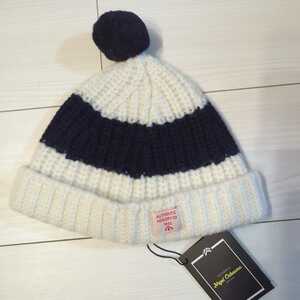  new goods nigel cabournpompon Beanie knit cap England made nai gel ke-bon navy Scotland uk watch cap 