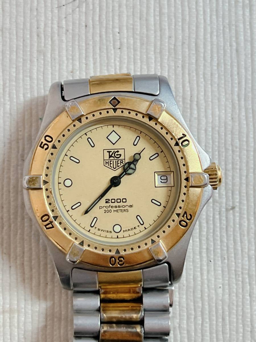 希少 HEUER ホイヤー 時計 HL200G ムーンフェイズ クオーツ QZ 日本