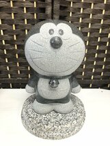 ■ 展示品 TAKAO 御影石 スタチュー ドラえもん 置物 18cm 立姿 立ポーズ ★_画像2