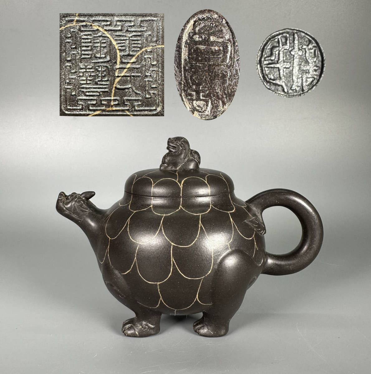 激レア 中国骨董 古代お姫様4人の絵柄付き、大きめな茶缶、茶器 雑貨
