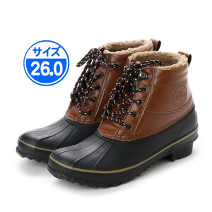 【新品 未使用】防寒ブーツ ボア メンズ ブラウン 26.0cm JW217