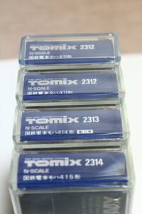 TOMIX old product 415 series 0 number pcs 4 both compilation . beautiful goods used 