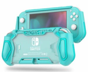 Nintendo Switch lite用 耐衝撃 TPU 一体型ケース ターコイズ