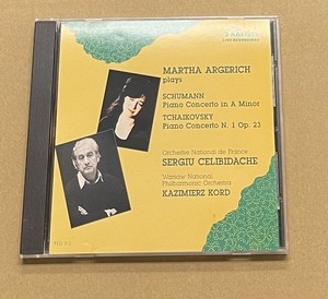 セルジュ・チェリビダッケ　Sergiu Celibidache MARTHA ARGERICH SCHUMANN TCHAIKOVSKY ARTISTS