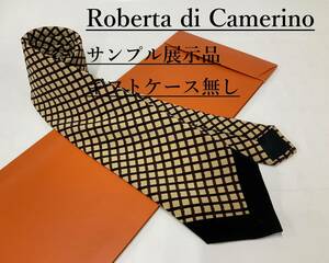 Roberta di Camerino　ネクタイ 42　サンプル展示品　ロベルタ ディ カメリーノ　シルク　プリント