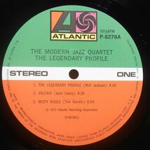 ●美品!コーティング!ATGP高音質!★The Modern Jazz Quartet(モダン・ジャズ・カルテット)『レジェンダリー・プロフィール』JPN LP #60409_画像3