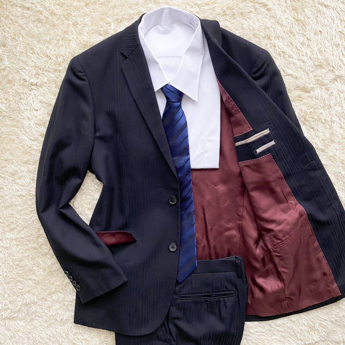 美品】ゴムサイズム メンズ スーツ Sサイズ-