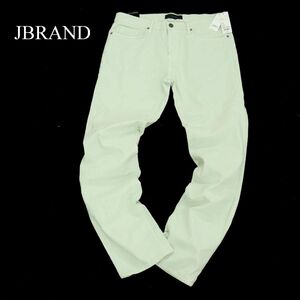 【新品 USA製】 UNIQLO × JBRAND ユニクロ × ジェイブランド リネン混 ストレート デニム パンツ ジーンズ Sz.36　メンズ　A3B00980_2#R