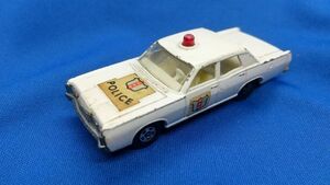 レトロ　イングランド製　マッチボックス マーキュリー パトカー (Matchbox No 55 o r73 MERCURY POLICE CAR) MADE IN ENGLAND LESNEY