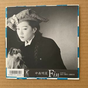 7インチ 中森明菜 AKINA NAKAMORI - FIN