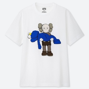 UNIQLO ユニクロ × KAWS カウズ 2019コラボ Tシャツ ホワイト２ Lサイズ 未使用 タグ付