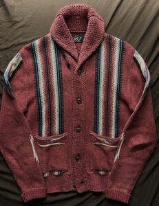 【傑作】極美品 RRL NATIVE SHAWL COLLAR CARDIGAN ダブルアールエル ネイティブ ニット カーディガン ラルフローレン S