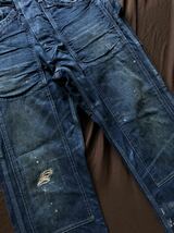 【傑作】美品 RRL OVERLAND CARPENTER DENIM ダブルアールエル カーペンター デニム バックルバック トラウザー パンツ 2013年製 31_画像4