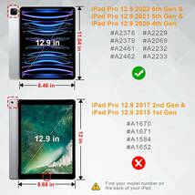 グリーン 透明バック iPad Pro 12.9 第6世代 ( 2022 / 2021 / 2020 / 2018 ) Pencil 2対応 オートスリープ / ウェイク対応 ケース カバー_画像9