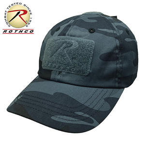 [送料260円]ROTHCO 新品 迷彩 ソフト キャップ ミッドナイトブルーカモ プロファイルキャップ CAP 帽子 フリー メンズ カモフラ