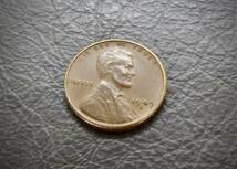 1セントコイン リンカーン 小麦 1949年製造 S刻印　 送料無料です。　（15934） USA 貨幣 硬貨 ペニー アメリカ_画像2