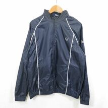 イングランド製 FRED PERRY × Thames コラボ ナイロン スポーツ ジャケット sizeXL/フレッドペリー　0203_画像1