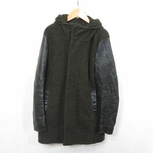 NO ID レザー スリーブ ロングコート size1/ノーアイディー　0204