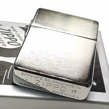 ZIPPO ライター ジッポ 1935 復刻レプリカ シルバーサテン 無地 3バレル シンプル かっこいい アンティーク 角型 メンズ ギフト プレゼント_画像4