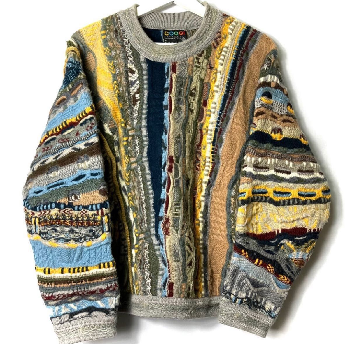 coogi 3Dニットカーディガン オーバーサイズ-